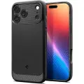 Spigen iPhone 17 Pro Spigen Rugged Armor Mag TPU Cover - Sort