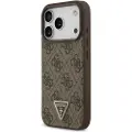 GUESS Leather 4g Triangle Strass Magsafe Iphone 17 Pro Telefon Etui
