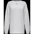 Nike Oversized, langærmet Nike Sportswear Essential-T-shirt til kvinder - hvid