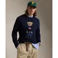 Ralph Lauren Polo Ralph Laurentil mænd. 710946137001 Bomulds- og hørtrøje med navy Bear-poloshirt (XS), Casual, Blå
