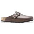 Birkenstock Birkenstocktil mænd. 1023449 Boston Grip Natural Roast lædertræsko (40), Brun, Fast, Spænder, Casual