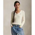 Ralph Lauren Polo Ralph Laurentil kvinder. 211971870011 Kimblery beige trøje (XS), Casual, Bomuld