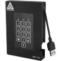 Apricorn Padlock Fortress 512gb Ssd Usb Sort