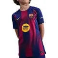 Nike FC Barcelona 2025/26 Stadium Home Nike Dri-FIT Replica-fodboldtrøje til større børn - blå