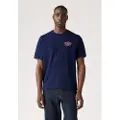 Levi's Levi'stil mænd. 16143-2256 Relaxed Fit T-shirt navy (M), Casual, Bomuld, Korte ærmer, Blå