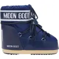 Moon Boot Moon Boottil kvinder. 80D1409340 Icon lave nylonstøvler blå (42/44), Fast, Ingen, Casual, Sne
