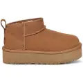 Ugg Kids UGGtil piger. 1157791K Classic Ultra Mini Platform Læder Ankelstøvler brun (31), 3-5 cm, Ingen, Casual, Afslappet, børnetøj
