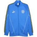 Puma Manchester City KING Anthem Jacket Men, Clothing, Hyperlink Blue/Pro Green, 3XL