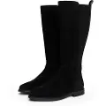 Tommy Hilfiger Tommy Hilfigertil kvinder. FW0FW08779 Sorte ruskindsstøvler i læder (36), 1-3 cm, Lynlås, Casual