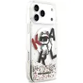Karl Lagerfeld Liquid Glitter Choupette Logo Magsafe Iphone 17 Pro Max Telefon Etui