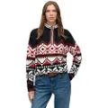 Superdry Intarsia Halv Lynlås Sweater