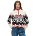 Superdry Intarsia Halv Lynlås Sweater