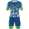 Otso Swim Bike Run Flower Kortærmet Trisuit