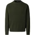 Hackett London Hackett Londontil mænd. HM7000075 Ensfarvet uldtrøje grøn (M), Casual, Bomuld