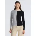 LOIS Jeans Lois Jeanstil kvinder. 453272882 Sportstyle T-shirt grå (XL), Casual, Polyester