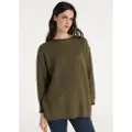 LOIS Jeans Lois Jeanstil kvinder. 453212845 Carlota Taym grøn trøje (L), Casual, Akryl