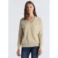 LOIS Jeans Lois Jeanstil kvinder. 453292890 Elsa Gina beige trøje (M), Casual, Bomuld