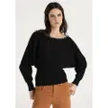 LOIS Jeans Lois Jeanstil kvinder. 453252865 Alixia-jumper sort (XS), Casual, Viscose