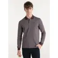 Bendorff Bendorfftil mænd. 831135566 Polo Jacquard Logo rødbrun (L), Casual, Bomuld, Lange ærmer