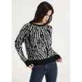 LOIS Jeans Lois Jeanstil kvinder. 453262866 Melia Noit sort trøje (M), Casual, Bomuld