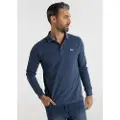 LOIS Jeans Lois Jeanstil mænd. 130333830 Polo vand zul (M), Blå, Casual, Bomuld, Lange ærmer