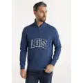 LOIS Jeans Lois Jeanstil mænd. 166253512 Sweatshirt Andre Java blå (L), Casual, Bomuld