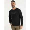 LOIS Jeans Lois Jeanstil mænd. 166122824 Jaymi Mecca sweatshirt sort (L), Casual, Bomuld