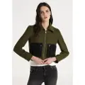LOIS Jeans Lois Jeanstil kvinder. 470922844 Emilie Doris jakke grøn (XL), Casual, Polyester