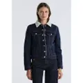 LOIS Jeans Lois Jeanstil kvinder. 470332404 Manuela Kaira-jakke marineblå (XXL), Casual, Bomuld, Denim