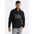 LOIS Jeans Lois Jeanstil mænd. 166253512 Sweatshirt Andre Java sort (XXL), Casual, Bomuld