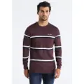 LOIS Jeans Lois Jeanstil mænd. 176732826 Mathew Liah Sweater rødbrun (XL), Casual, Bomuld, Akryl