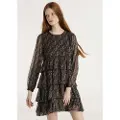 LOIS Jeans Lois Jeanstil kvinder. 448662876 Nuria Ilargi sort kjole (L), Casual, Polyester, Lange ærmer