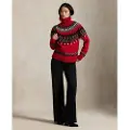 Ralph Lauren Polo Ralph Laurentil kvinder. 211978318001 Fair Isle-trøje i uldblanding (XS), Rød, Casual, Bomuld