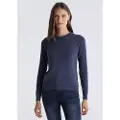 LOIS Jeans Lois Jeanstil kvinder. 453112669 Martina marineblå trøje (XXL), Casual, Viscose