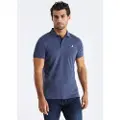 LOIS Jeans Lois Jeanstil mænd. 130584000 Filipo Classic blå poloshirt (XL), Casual, Bomuld, Korte ærmer