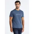 LOIS Jeans Lois Jeanstil mænd. 158373493 Romeo Perfecto T-shirt blå (S), Casual, Bomuld, Korte ærmer
