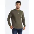 LOIS Jeans Lois Jeanstil mænd. 166163458 Sweatshirt Fusion Vulcan grøn (XXL), Casual, Bomuld