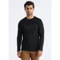 LOIS Jeans Lois Jeanstil mænd. 158363494 Hugo Teo T-shirt sort (XS), Casual, Bomuld, Lange ærmer