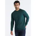 LOIS Jeans Lois Jeanstil mænd. 166213495 Sweatshirt Simon grøn (L), Casual, Bomuld