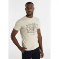 LOIS Jeans Lois Jeanstil mænd. 158272838 Barroque Clarel beige T-shirt (M), Casual, Bomuld, Korte ærmer