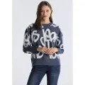 LOIS Jeans Lois Jeanstil kvinder. 453312893 Atenea Eya-trøje blå (XS), Casual, Viscose