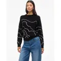 Vila Vitif Jacquard Striktrøje