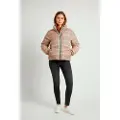 Woolrich Woolrichtil kvinder. CFWWOU2062FRUT5093 Vævet duffelcoat med to lag i beige (M), Casual, Polyester
