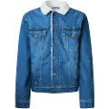Pepe Jeans Pepe Jeanstil mænd. PM40271604A0 Almindelig jakke blå (M), Casual, Bomuld, Denim
