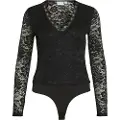 Vila Vistrela Langærmet Blonde Bodystocking