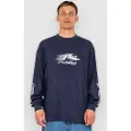 Rusty Function Langærmet t-shirt blå