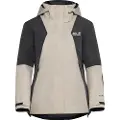 Jack Wolfskin Flowline 2L Ins, skijakke, dame, beige
