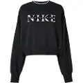 Nike Oversized Nike Sportswear Phoenix Fleece-sweatshirt med rund hals til kvinder - sort