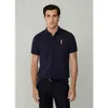 Hackett London Hackett Londontil mænd. HM5600028 Heritage Harry navy polo shirt (XXL), Casual, Bomuld, Korte ærmer, Blå