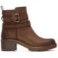 Refresh Refreshtil kvinder. 17291801-CAMEL Ankelstøvler 172918 brun (40), 3-5 cm, Lynlås, Casual